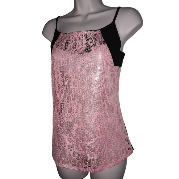 Balenciaga Sz 38 IT Runway Sequin Floral Pattern Tank Top Shell Blouse - Picture 6 of 9